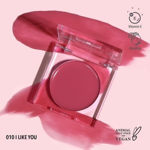 Moira Beauty Loveheat Cream Blush -10 I Like You Blush for Cheeks & Lips Makeup